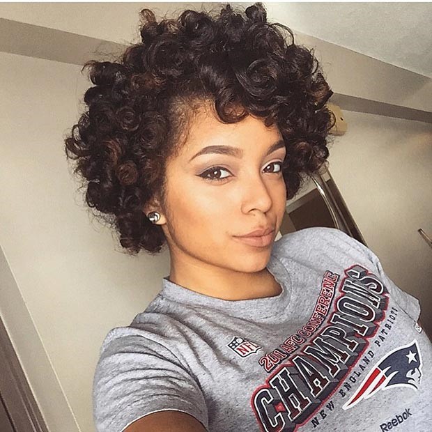 short curly human hair wig