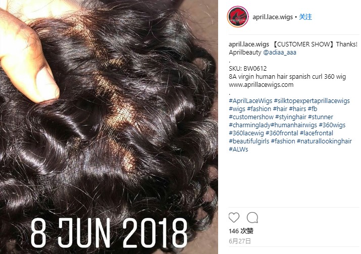 Spanish curly 360 glueless wig