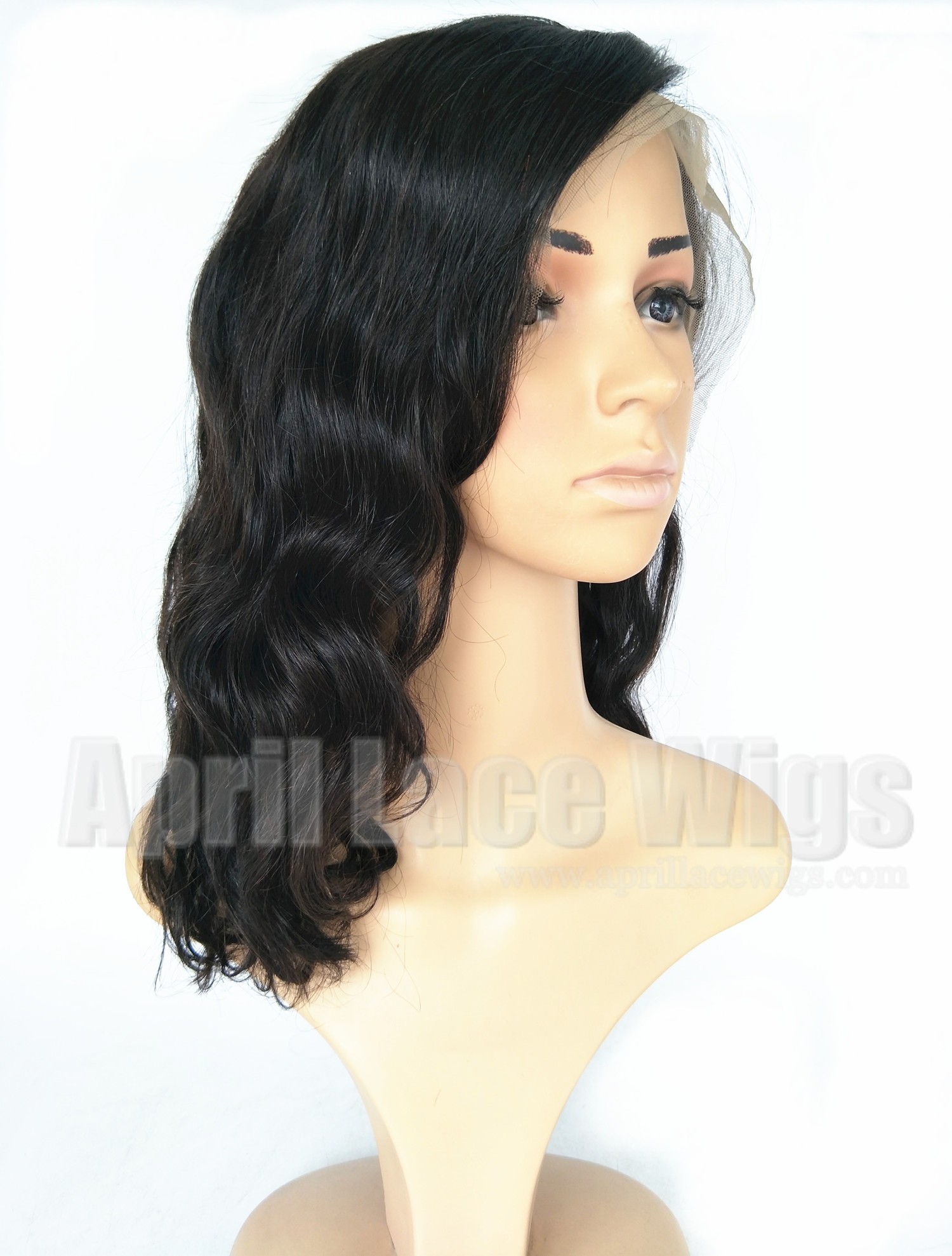 Brazilian virgin soft wavy 360 bob wig