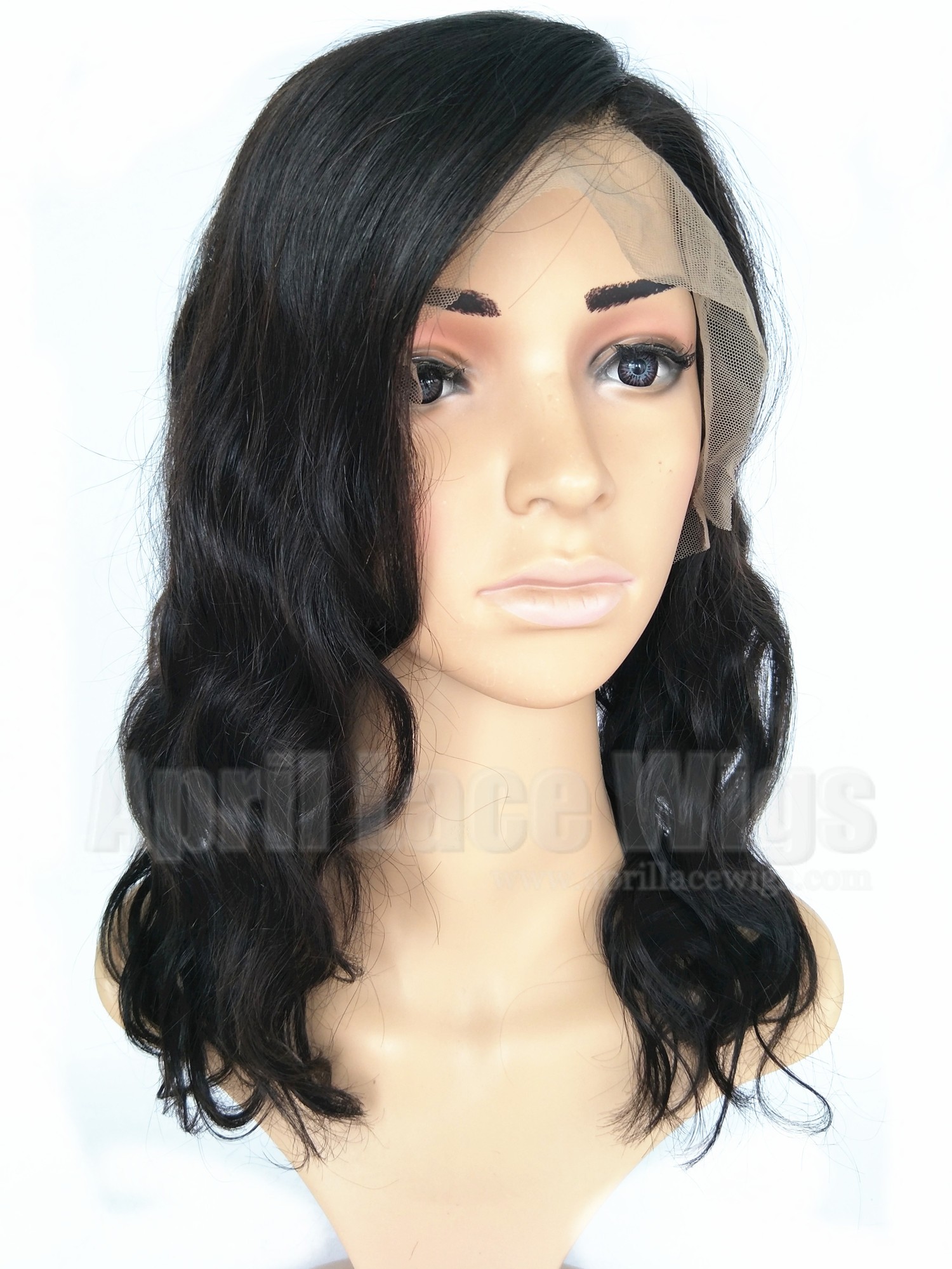 Brazilian virgin soft wavy 360 bob wig