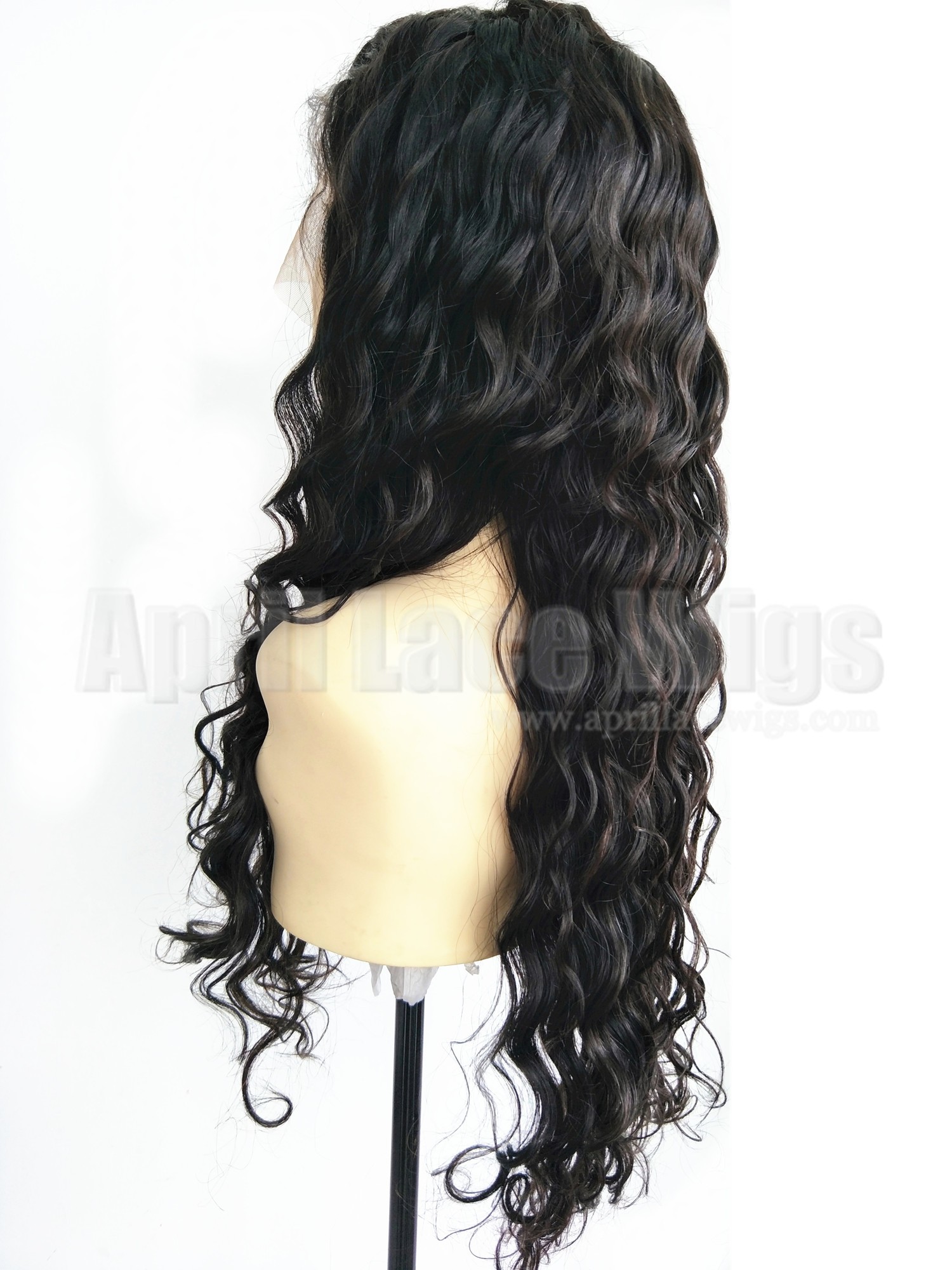  Malaysian virgin human hair loose deep wave 360 frontal wig