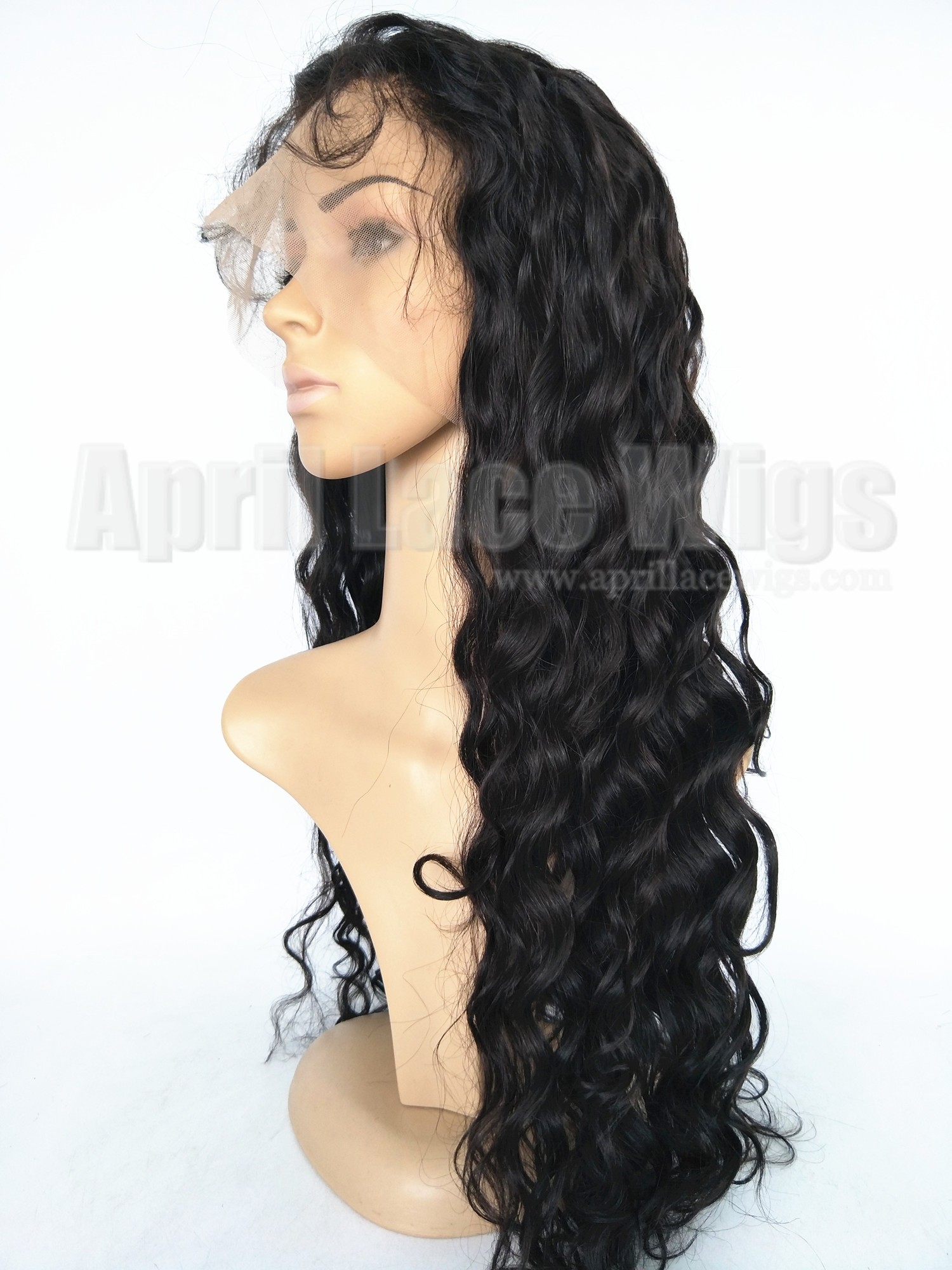  Malaysian virgin human hair loose deep wave 360 frontal wig