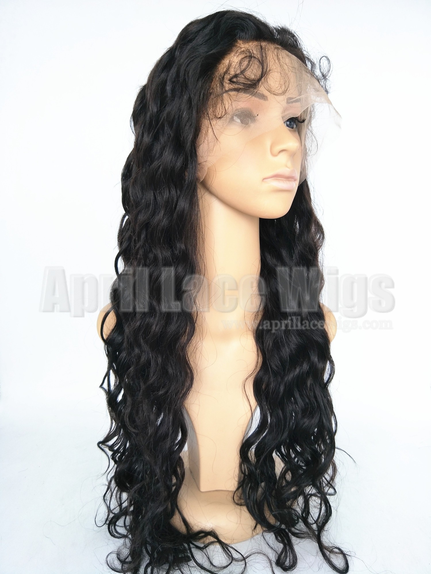  Malaysian virgin human hair loose deep wave 360 frontal wig