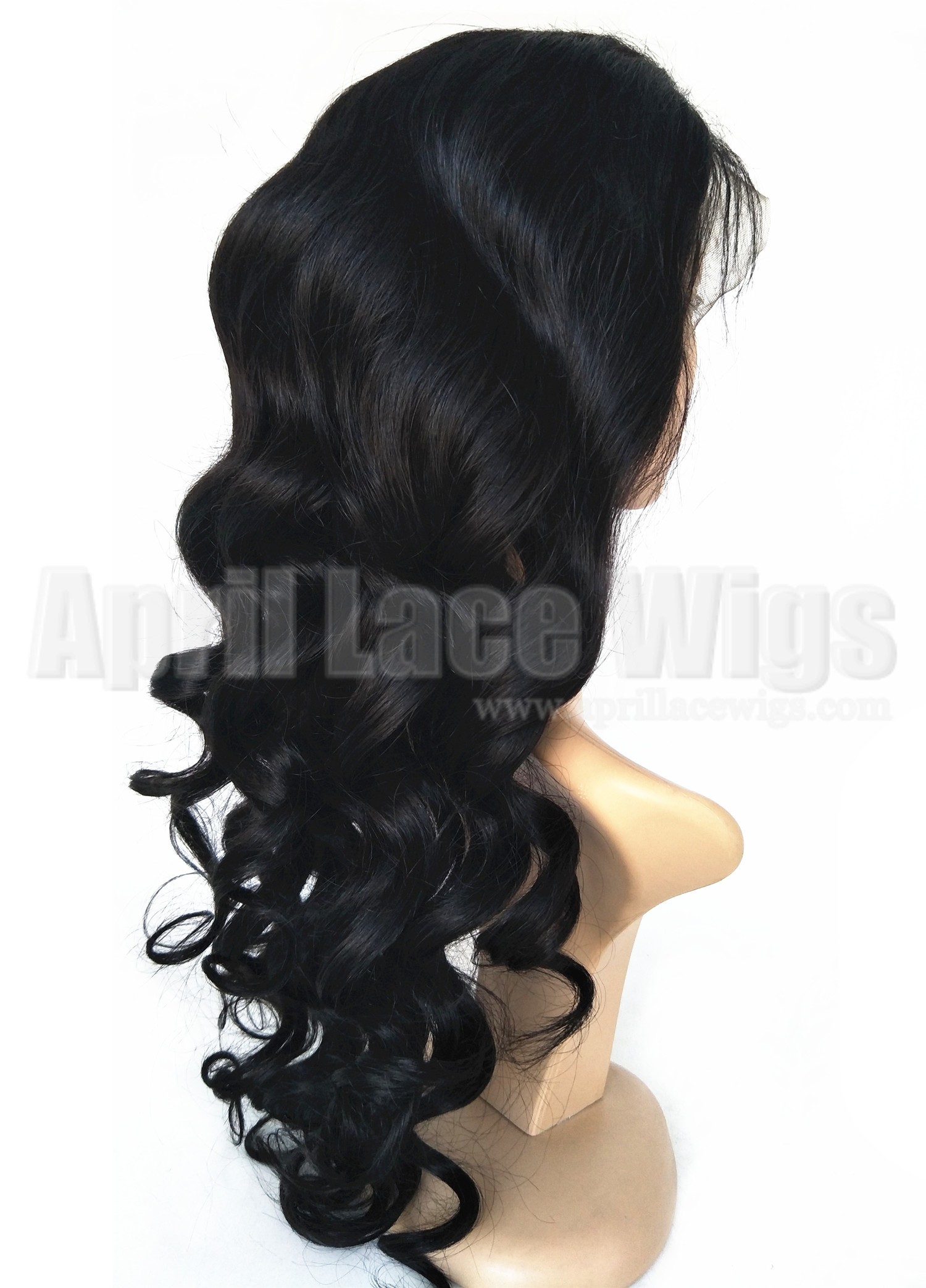 Brazilian virgin loose wave 360 wig silk top