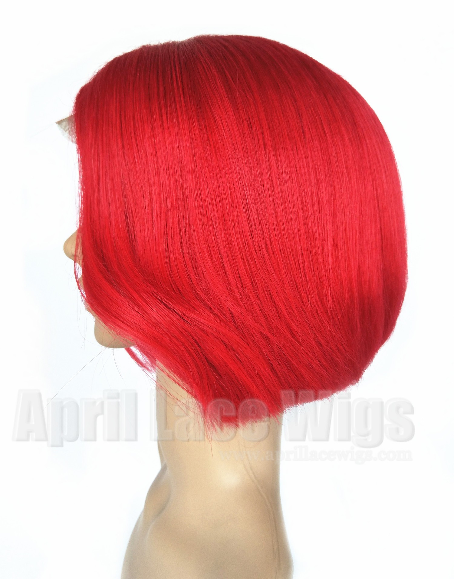 Brazilian virgin 180% density red color bob hair full lace wig with silk top