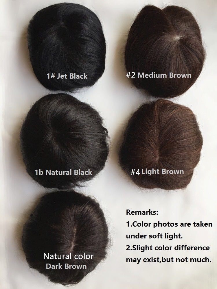 Mono lace and PU around hair topper Mono lace and PU around hair topper