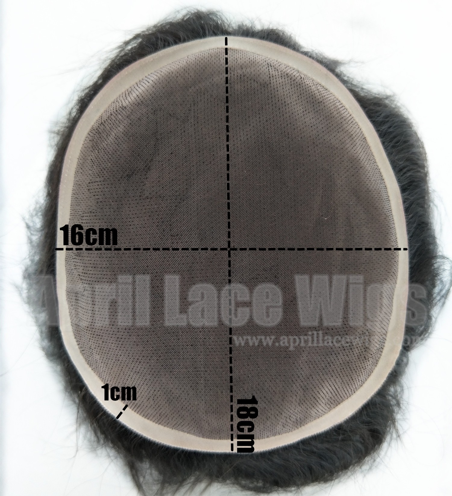 Mono lace and PU around hair topper Mono lace and PU around hair topper