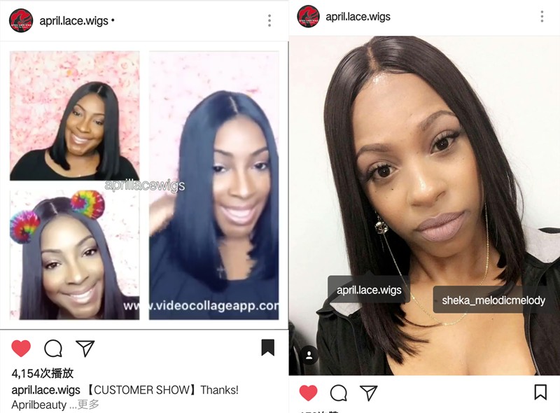 Blunt cut bob lace wig