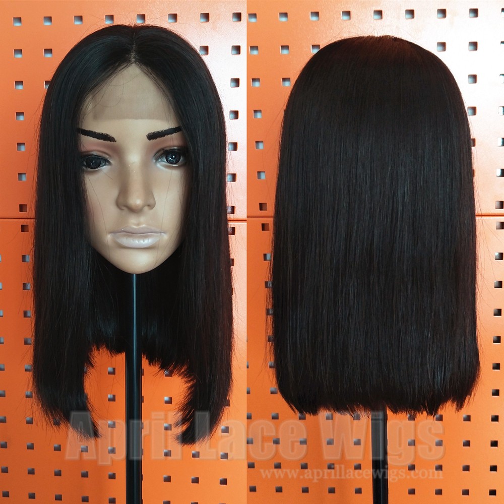 Blunt cut bob lace wig