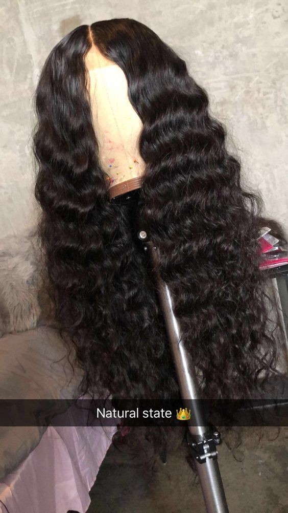 natural wave glueless 360 wig
