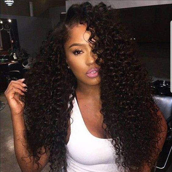 Malaysian Virgin Spanish Curl Full Lace Wig bleached knots baby hairs