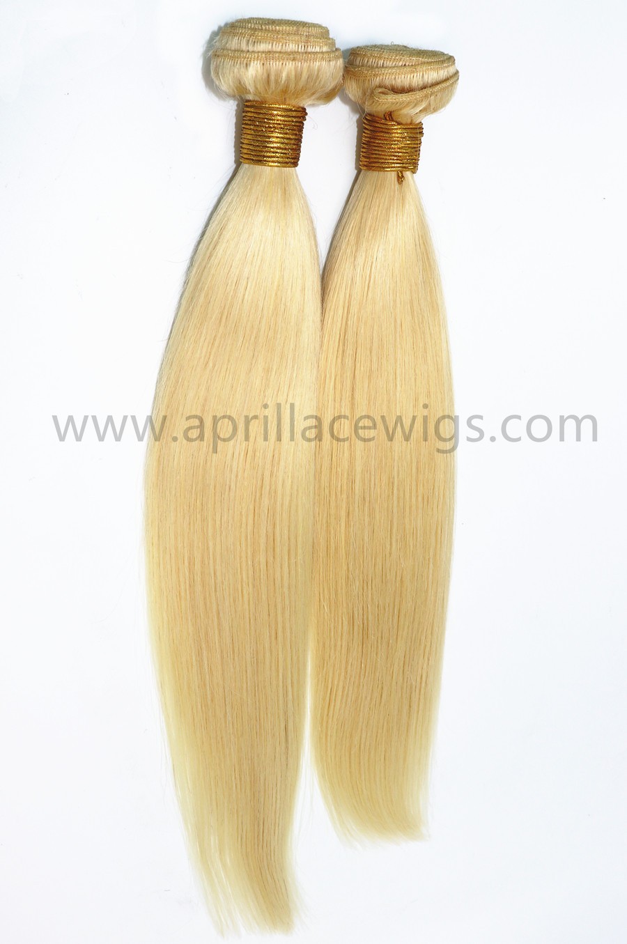 2 bundles color 613 blonde virgin human hair wefts