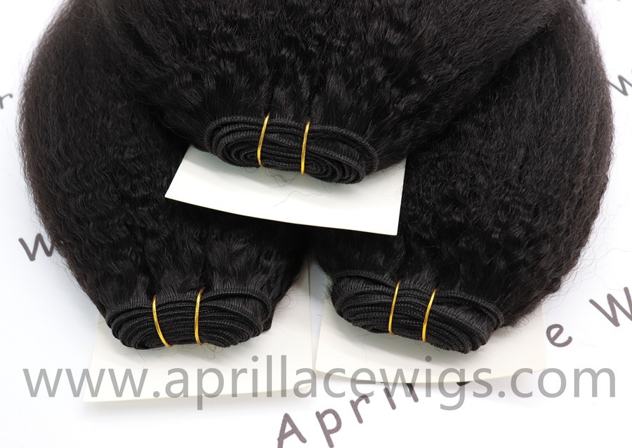 Italian yaki indian remy human hair 3 wefts and 1 lace frontal