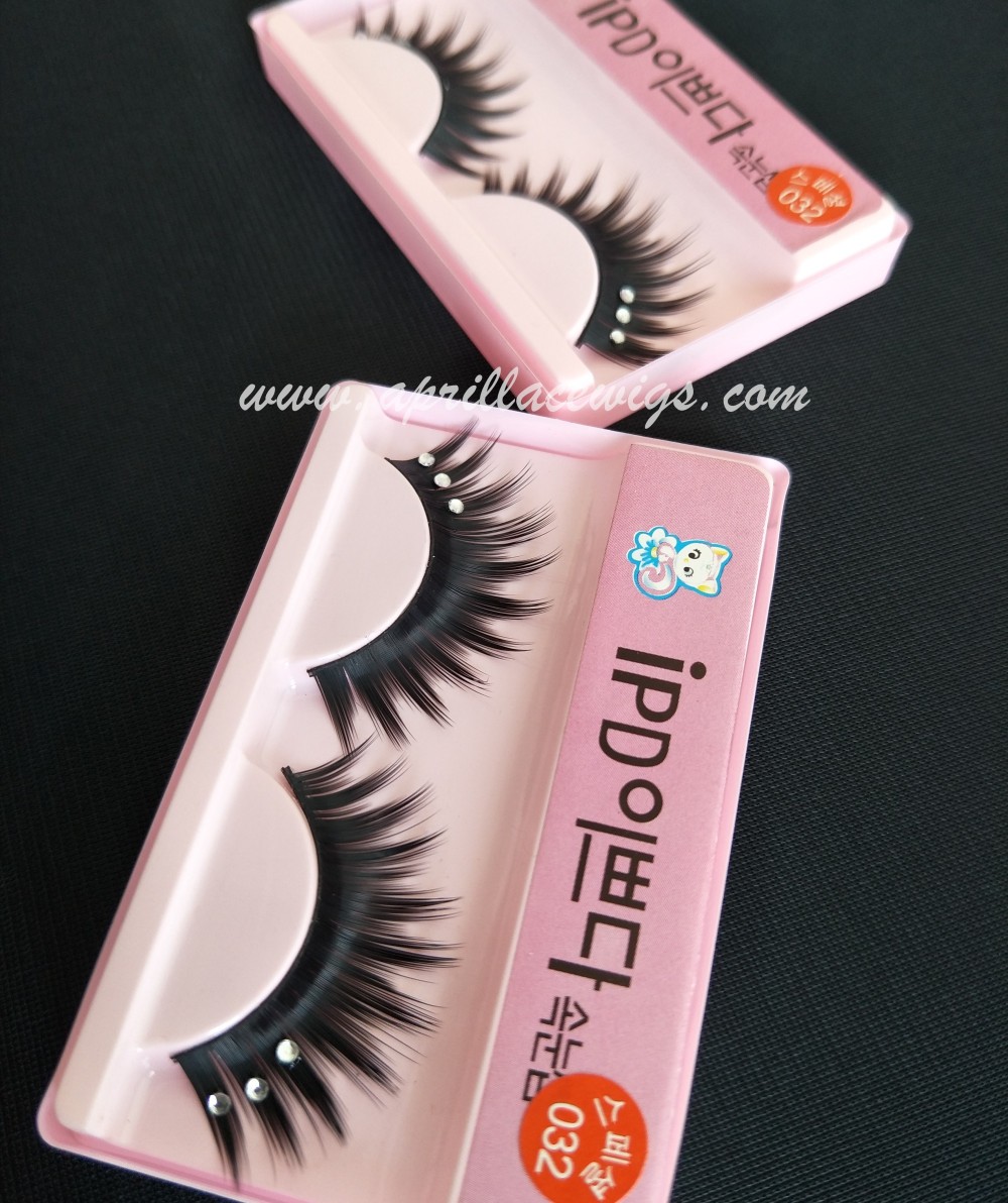 Thick Mink false eyelashes with rhinestone for party or cosplay