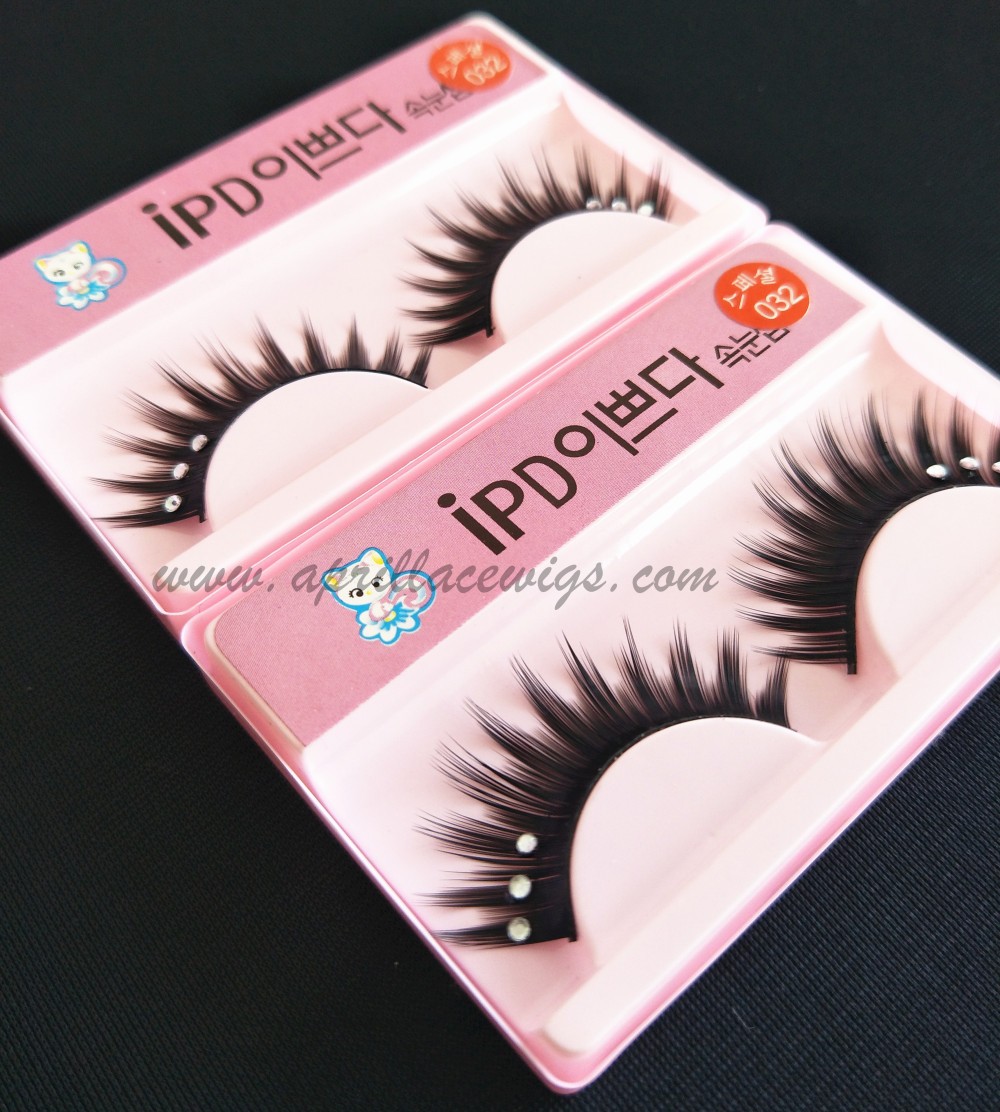 Thick Mink false eyelashes with rhinestone for party or cosplay