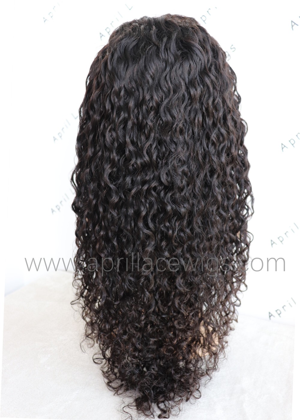 Deep curly 6'' deep parting glueless lace front wig 150% density preplucked hairline