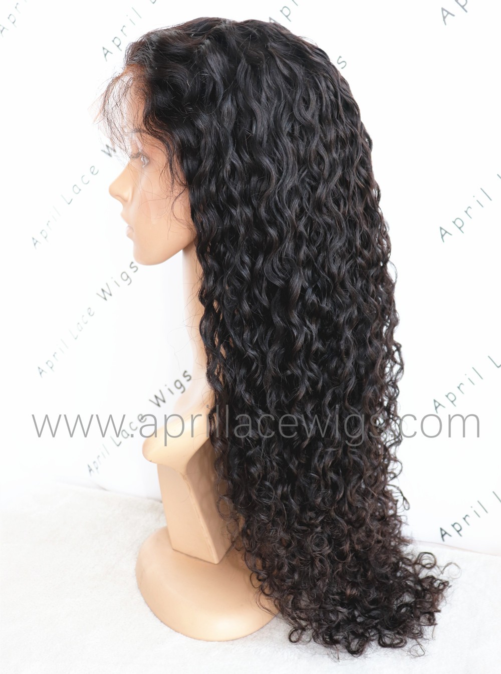 Deep curly 6'' deep parting glueless lace front wig 150% density preplucked hairline