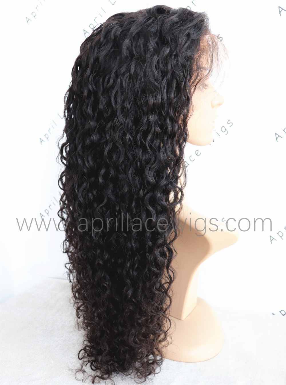 Deep curly 6'' deep parting glueless lace front wig 150% density preplucked hairline