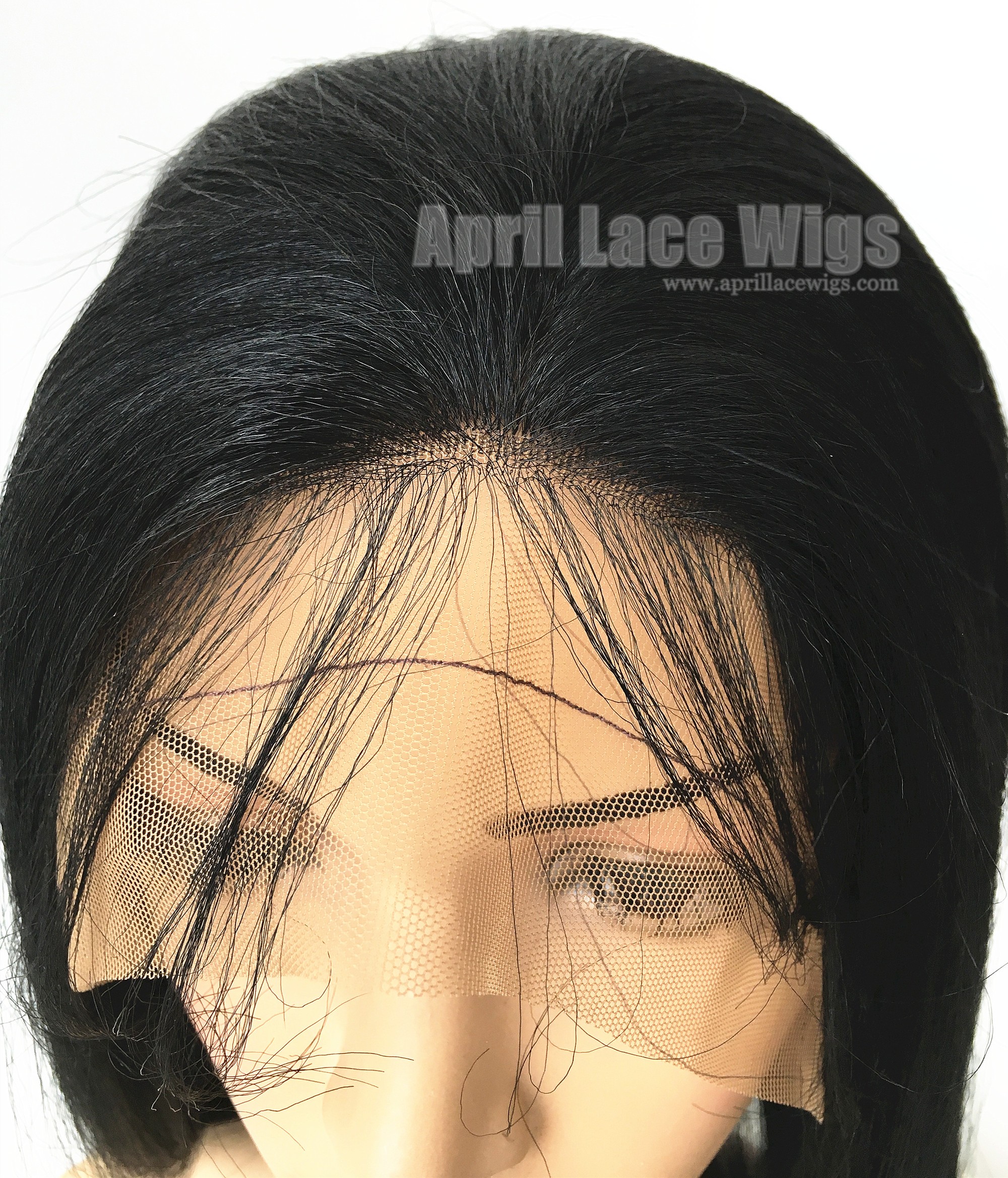 yaki straight human hair glueless full lace wig