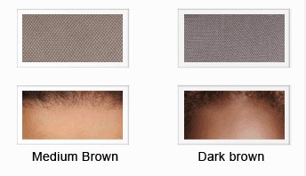 Medium brown and Dark brown lace color