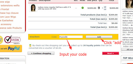 how to use coupon code