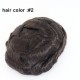 0.10-0.12mm PU Men Toupee Full Thickness I Skin Indian Human Hair Toupee--ISKIN