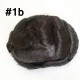 0.10-0.12mm PU Men Toupee Full Thickness I Skin Indian Human Hair Toupee--ISKIN