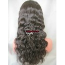 Chinese virgin human Hair natural color body wave  full lace wig-bw0066