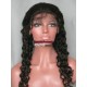 Chinese virgin human Hair natural color deep wave  full lace wig-Lw0067