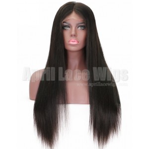 Chinese Virgin Human Hair Natural Color Silk Straight Full