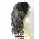 Malaysian virgin natural color Natural wave full lace wig-Lw0073