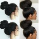 Indian remy hair Italian yaki silk top Bleached knots for Black women -bW0080