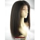 Italian yaki silk top bleached knots Full lace wigs for Black women -bW0080