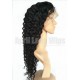 Virgin hair 8mm curly silk top bleached knots Full lace wig-BW0083