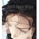 Virgin hair 8mm curly silk top bleached knots Full lace wig-BW0083