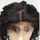 Virgin hair 10mm curly silk top Full lace wig baby hairs-BW00910