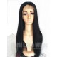 Indian remy yaki straight human hair glueless lace front wig-LW3013
