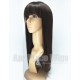 Indian virgin silk straight Lace wigs with chinese bangs-Lw4021