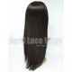 Indian virgin silk straight Lace wigs with chinese bangs-Lw4021