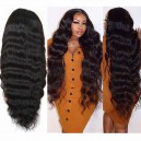 Malaysia virgin human hair 150 density silk top glueless full lace wig-LW4002