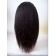 Human hair Yaki lace front wig