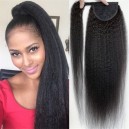 Combs in human hair Ponytail extensions wrap, ponytail hairstyle