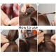 Combs in human hair Ponytail extensions wrap, ponytail hairstyle