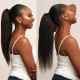 Combs in human hair Ponytail extensions wrap, ponytail hairstyle