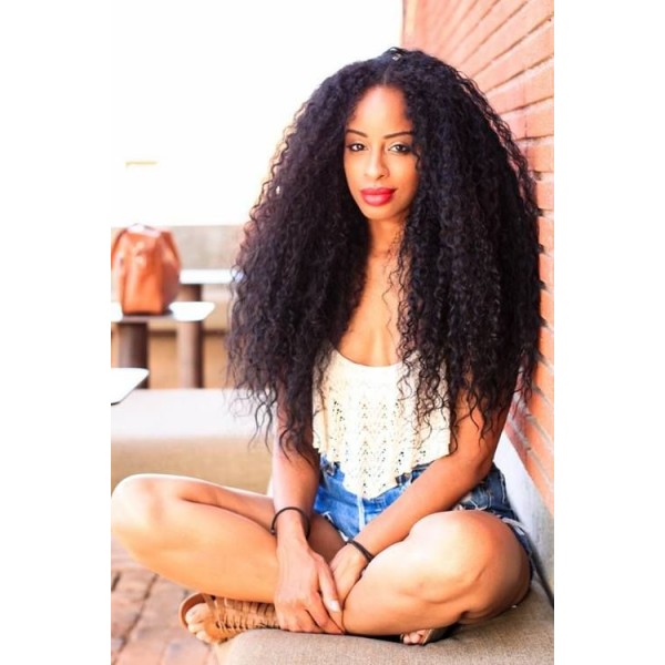 Curly Full lace wigs for Black women with baby hair -LW0040 - Curly Full lace wigs for Black women with baby hair -LW0040 -