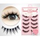 5 Pairs Handmade Black False eyelashes S-118