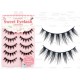 5 Pairs Handmade Black False eyelashes S-118