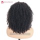 Malaysian Virgin human hair Natural Color Kinky Curl full lace wig-BW0037