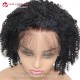 Malaysian Virgin human hair Natural Color Kinky Curl full lace wig-BW0037
