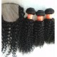 Brazilian Virgin Human hair 3 Wefts and 1 Silk Top Closure